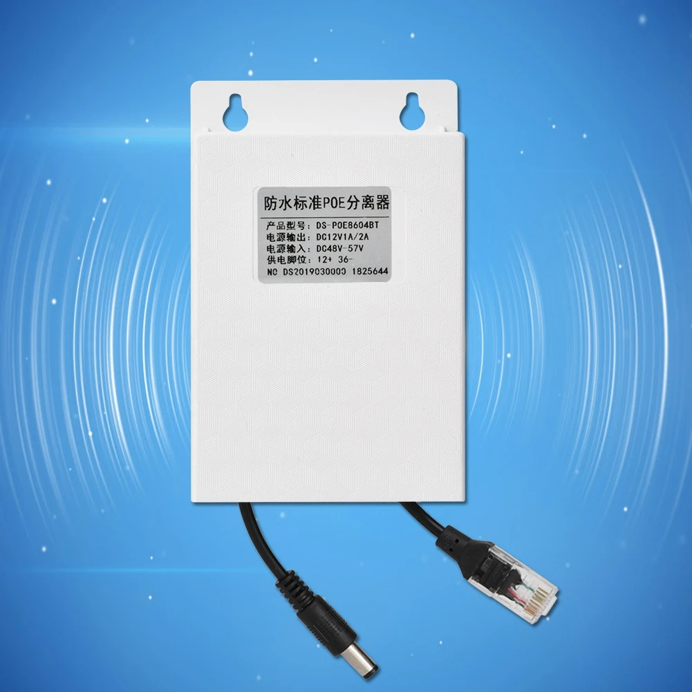 DC 38-60 V 48 V-12 V Мощность Over Ethernet пассивное питание через Ethernet сплиттер адаптер модуль изоляции Водонепроницаемый