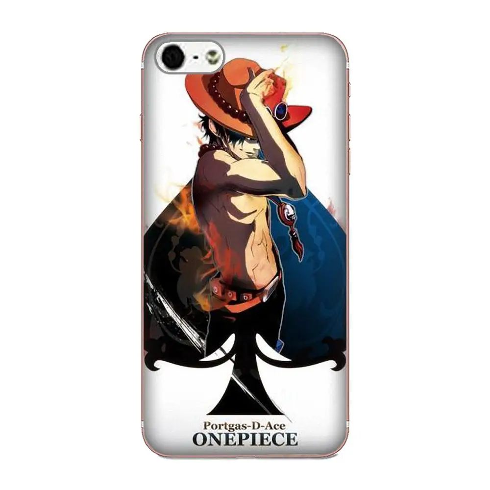 TPU чехол для телефона Apple iPhone 4 4S 5 5C 5S SE 6 6S 7 8 Plus X XS Max XR Portgas D Ace One Piece | Мобильные