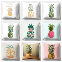 cotton linen pineapple pattern throw pillow cushion cover seat car home decoration sofa decor decorative pillowcase