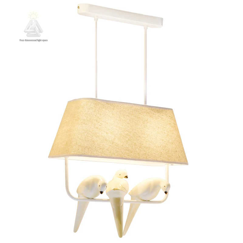 Винтажный подвесной светильник с птицами винтажная лампа из смолы абажур для