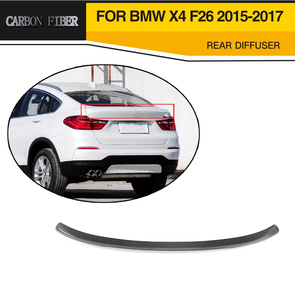 Углеродное волокно задний автомобильный спойлер крыло для BMW F26 X4 2015 2017|rear spoiler