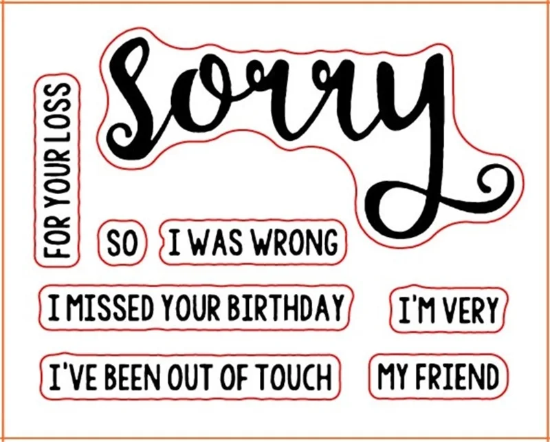 WW0416A1 "Congrats" "Sweet" "Love" Words Clear Silicone Stamp for Scrapbooking DIY Album Decorative Card Making Template 3x4inch New - Цвет: WW0416A1