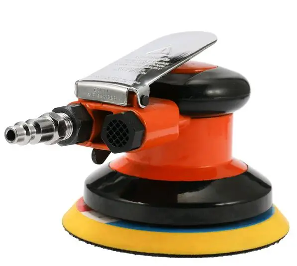 Orange US Plug Полировальная машина, автомобильный полировщик двойного действия, пневматическая шлифовальная машина, автомобильный инструмент для ухода за краской, Электрический деревообрабатывающий шлифовальный станок, полировщик - Цвет: Orange US Plug