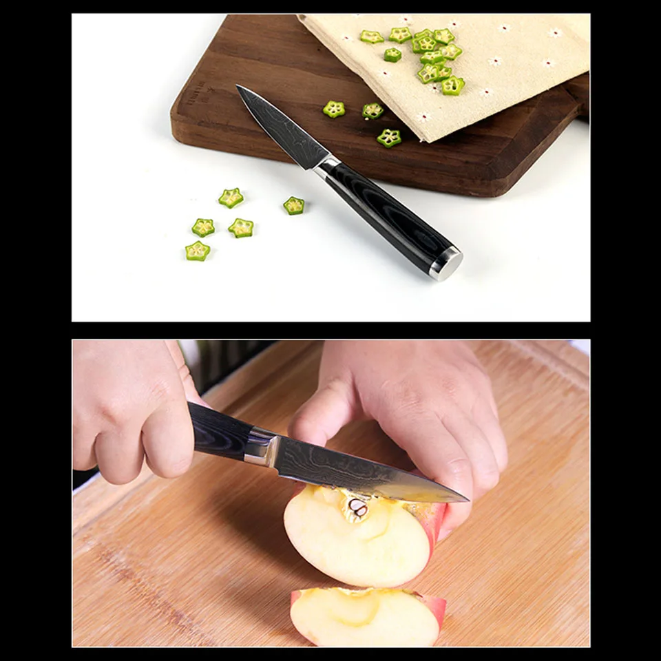 Набор дамасских кухонных ножей FINDKING 8 дюймов поварской нож 3 5 дюйма для чистки