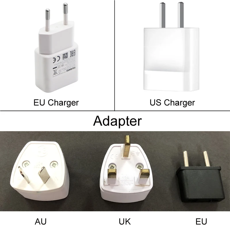 Оригинальное зарядное устройство huawei 5 V/1A V/2A 9 V/4.5A Out Put 240 100 V EU US Plug Adapter для