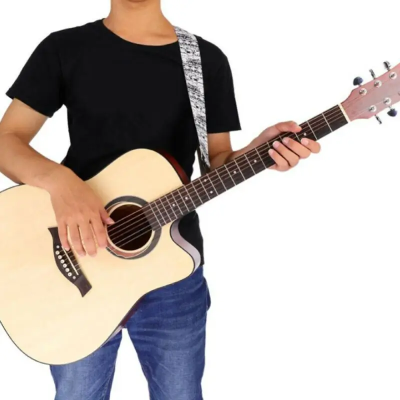 Регулируемый черный мягкий полиэстер с винтажным принтом и толстым ремешком для