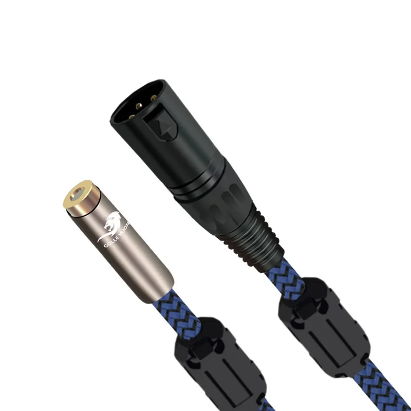 3Pin jack XLR штекер RCA гнездо Аудио кабель микшер консоли микрофоны усилитель шнур 1 м 2