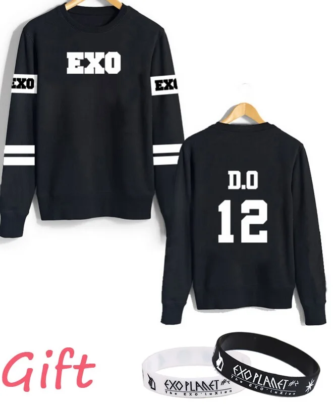 12 WEJNXIN Kpop Exo толстовки для мужчин и женщин Harajuku флисовый пуловер с длинными рукавами толстовки хип-хоп толстовка брендовая одежда спортивный костюм - Цвет: 12