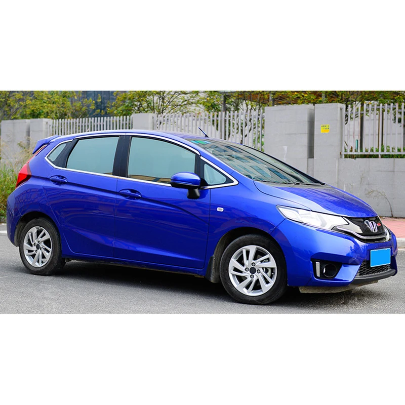 Lsrtw2017 304 нержавеющая сталь окна автомобиля планки для honda fit honda jazz 2008 2009 2010 2011 2012 2013