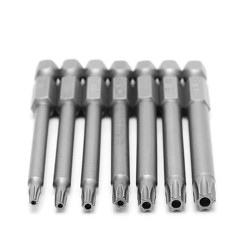 

High Precision 7Pcs 75mm T8-T30 Magnetic Torx Screwdriver Bit 1/4 Inch Hex Shank