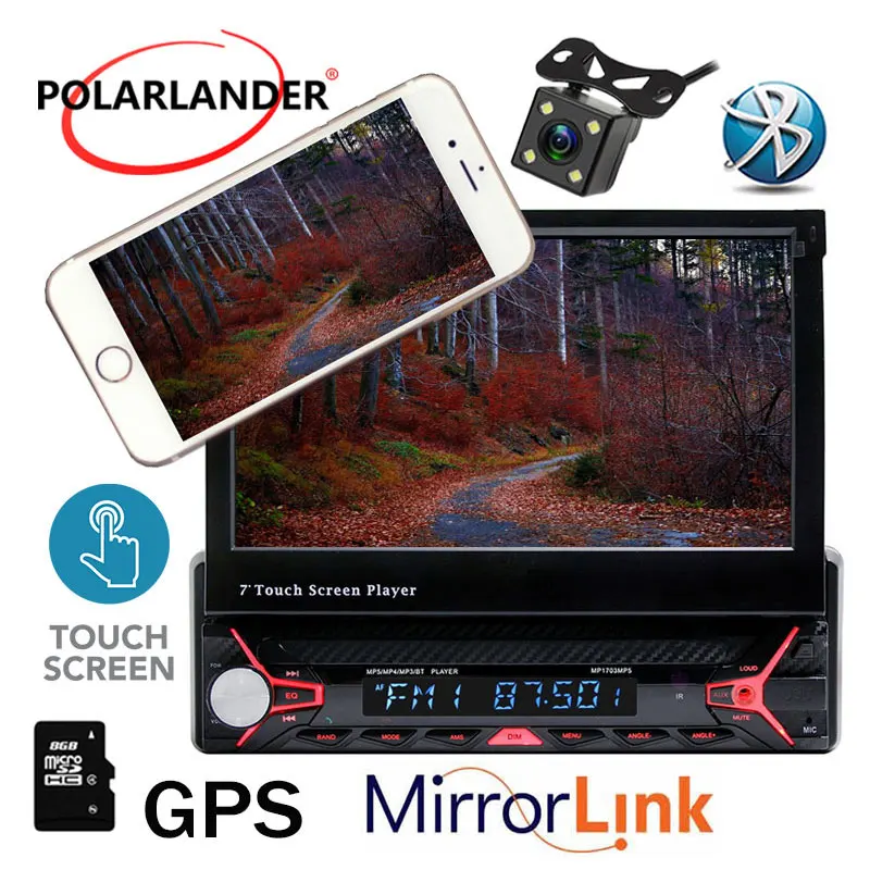 7 &quotавтомобиль радио Сенсорный экран DVD/MP3/FM/USB стерео MP5 Player Поддержка Wi Fi gps