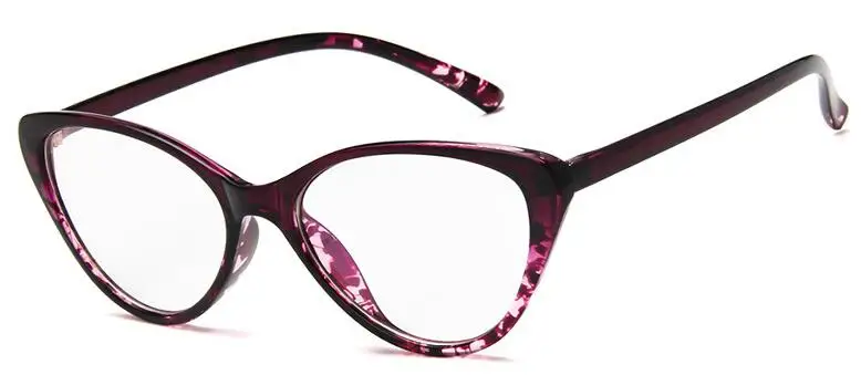 Женские очки кошачий глаз из нержавеющей стали высококачественные женские