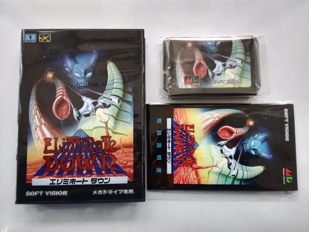 Игра MD: Устранение падения (японская версия! Коробка + инструкция картридж!)|Игры