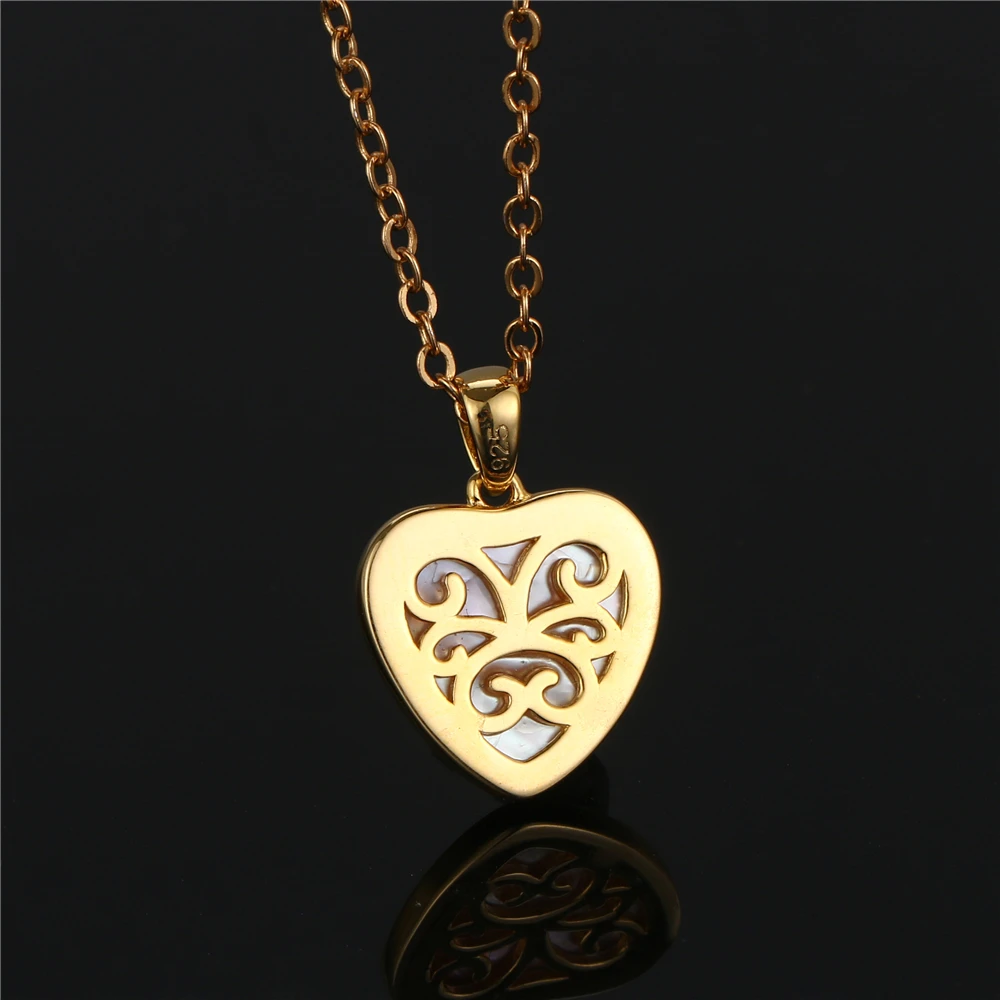 Женское Ожерелье с жемчугом розовое романтичное ожерелье в форме сердца