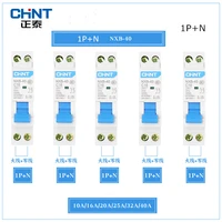 chint 1pn 6a10a16a20a25a32a40a mini circuit breaker mcb dpn houlsehold breaker dz47 with indication 230v for home