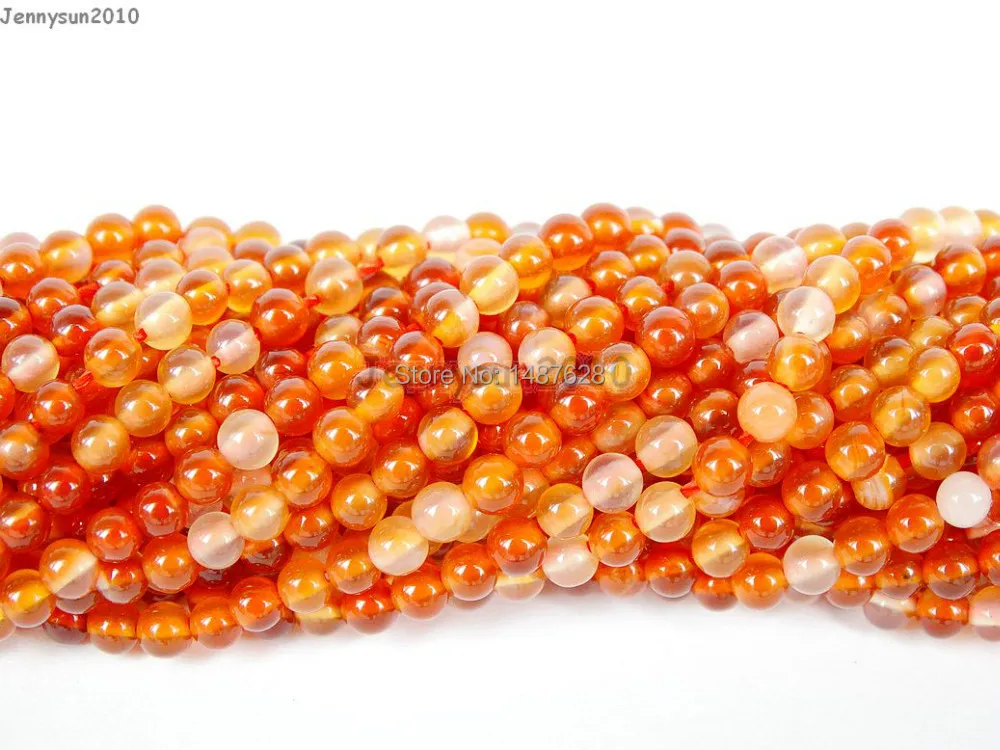 

Natural Carnelian Gems Stones 2mm Smooth Round Spacer Loose Beads 15'' Strand for Jewelry Making Crafts 5 Strands/Pack