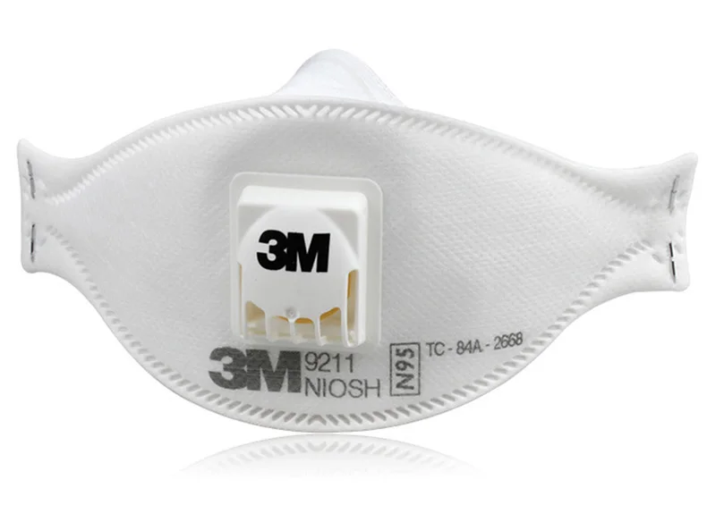 3M 9211 респиратор для твердых частиц N95, одноразовый, клапан выдоха противогаз Анти-туман микрочастицы Anti-PM2.5