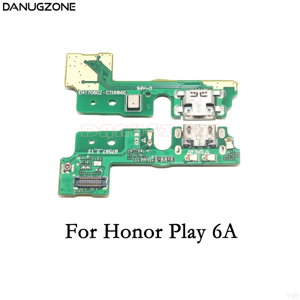 20 шт./лот для Huawei Honor Play 6 6A 6X USB зарядная док-станция штекер разъем порта плата