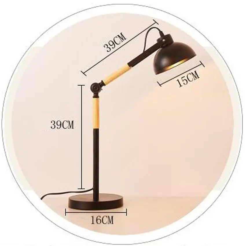 Современный светильник для спальни с регулировкой на 180 градусов настольная