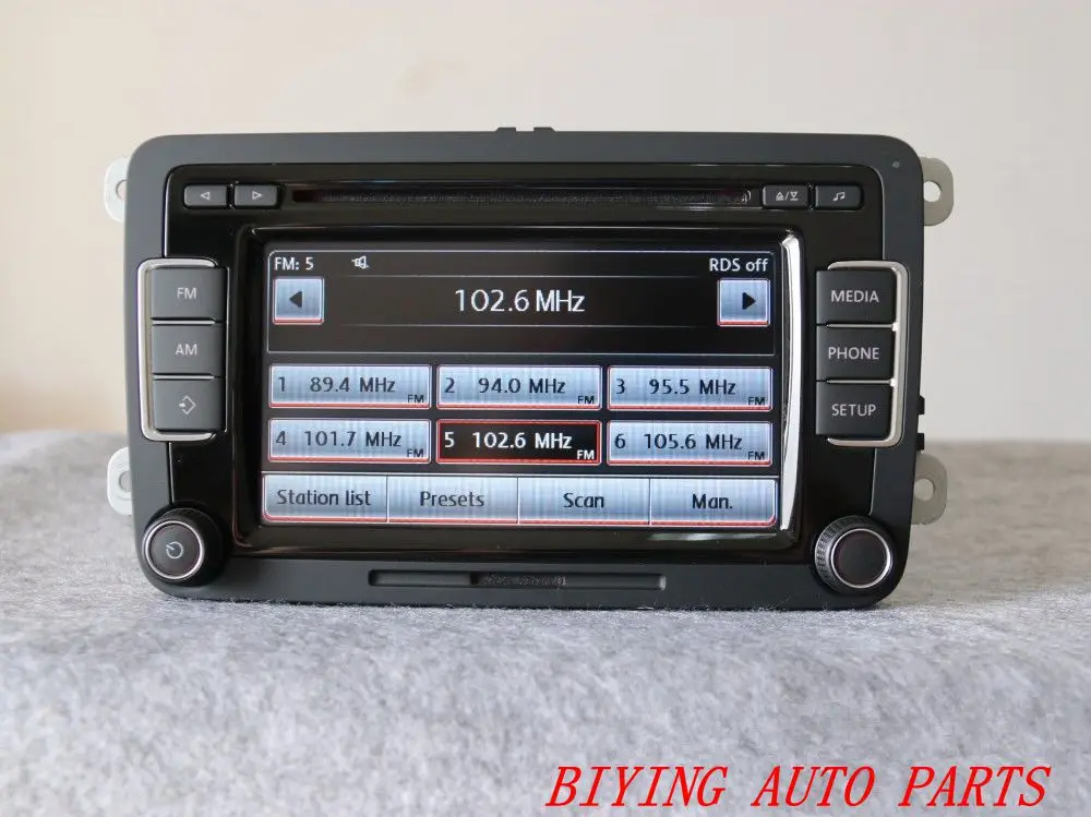 Радиоприемник BIYING 5K0035190B EU RCD510 с оригинальным кодом для VW Golf 5 6 Jetta CC Tiguan Passat 5K0 035 190