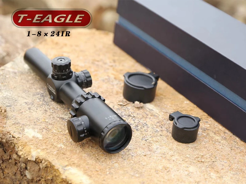 T-Eagle 1-8x24 IR тактический прицел AirRifle sniper охотничья Оптика прицел для стрельбы и на открытом воздухе электро