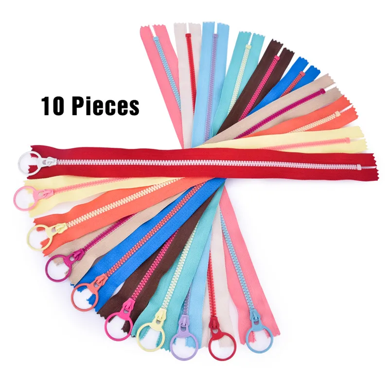 10pcs Zipper Kit 85 шт./10 шт. Набор для ремонта на молнии, слайдер на молнии, установка плоскогубцев, металлический замок, молния, тяга, Сменная головка, аксессуары, швейная одежда, куртка - Цвет: 10pcs Zipper Kit