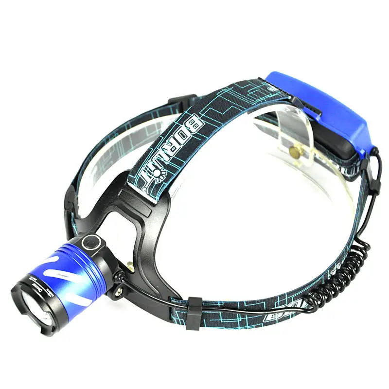 BORUiT телефон с регулируемым сигналом SOS светодиодный головной фонарик