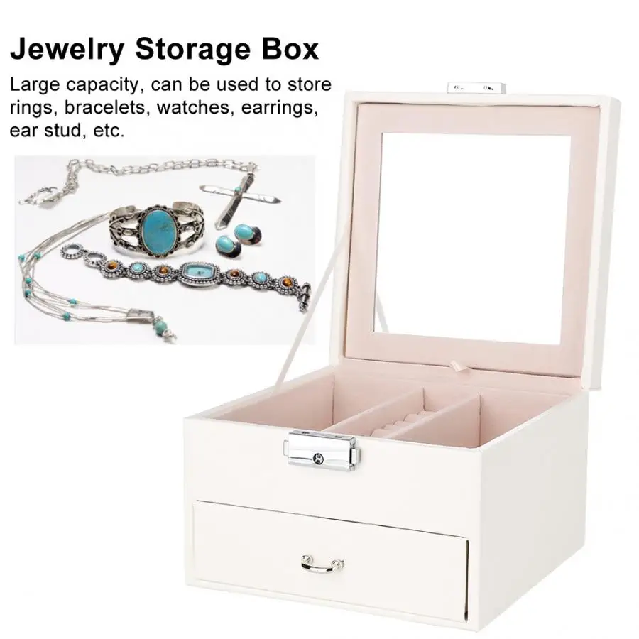 Портативный чехол для ювелирных изделий из искусственной кожи путешествий