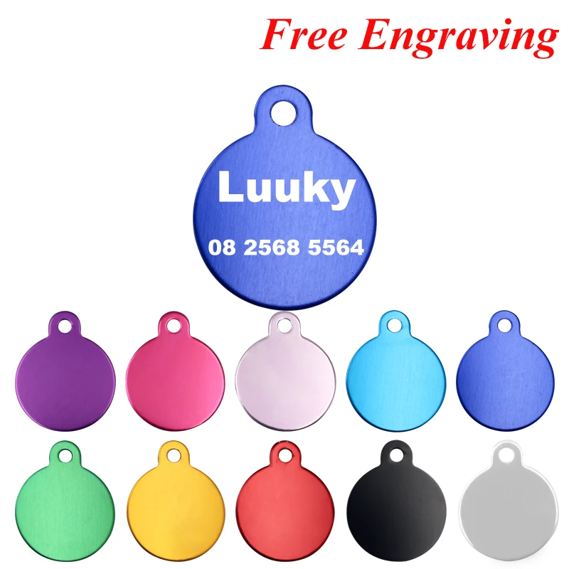 2 шт./лот выгравированные на заказ ярлыки для собак идентификационный номер