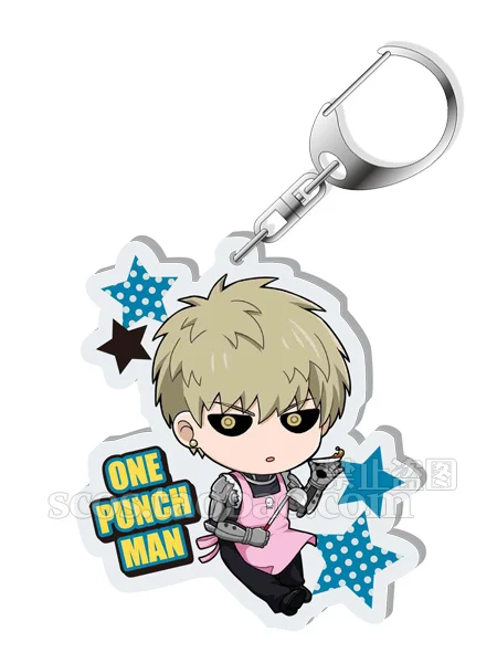 Аниме ONE PUNCH-MAN Saitama Genos thorous Tornado KING speed sonic брелок для косплея акриловая фигурка