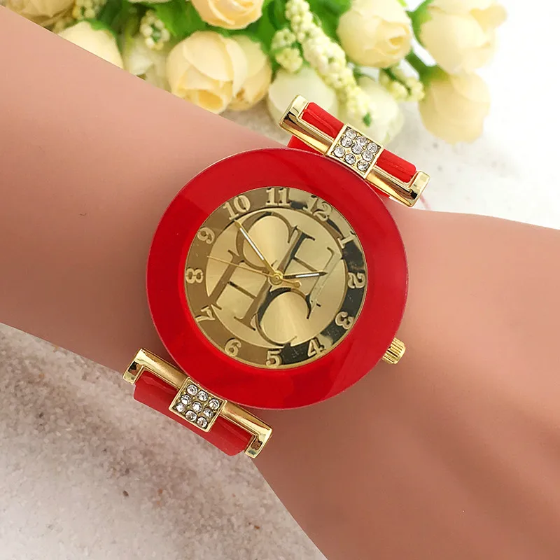 Dropshipping Relogio Feminino Fashion Brand Geneva Casual Quartz Watch Women Crystal Silicone Watches Ladies Dress Wristwatch | Наручные
