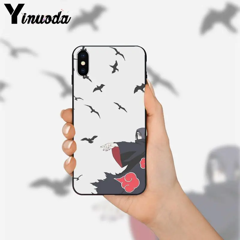 Yinuoda Naruto sasuke Itachi DIY печать рисунок чехол для телефона оболочка Apple iPhone 8 7 6 6S Plus X XS MAX