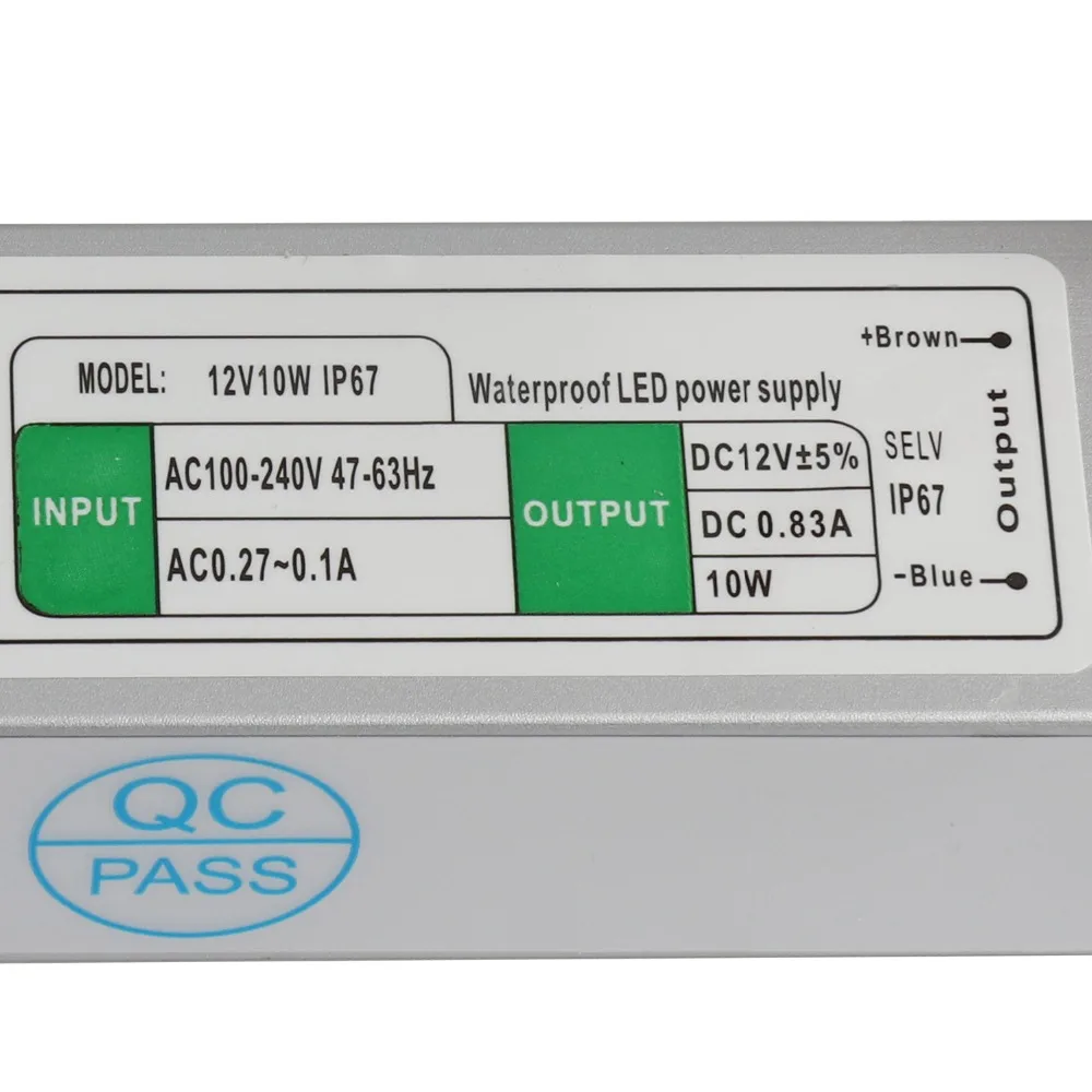 

High Power Waterproof LED Driver metal 12 volt 12V power supply DC12V AC 110V 220V to DC12V lighting transformers IL