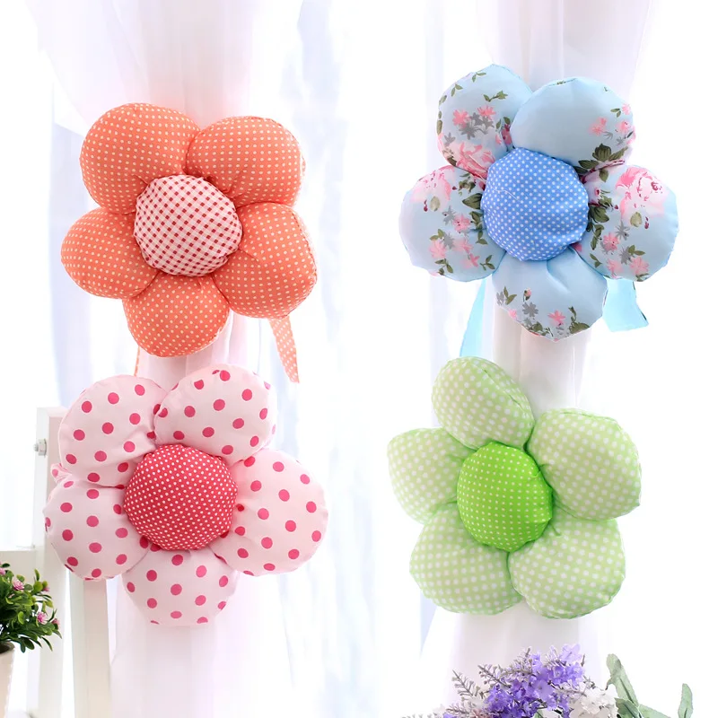 2 шт. занавески с цветами галстук бабочка пряжкой в европейском стиле Стиль