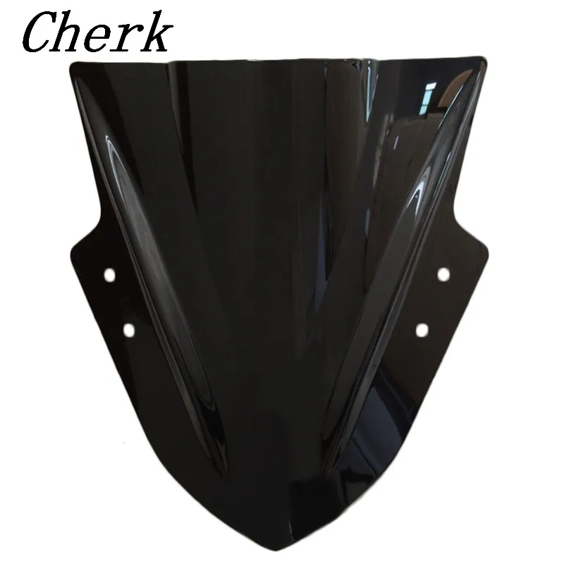 

New Black Motorcycle Double Bubble Windshield Windscreen Fairing For Kawasaki Ninja 300 EX300 EX 300R 2013 2014 2015 2016