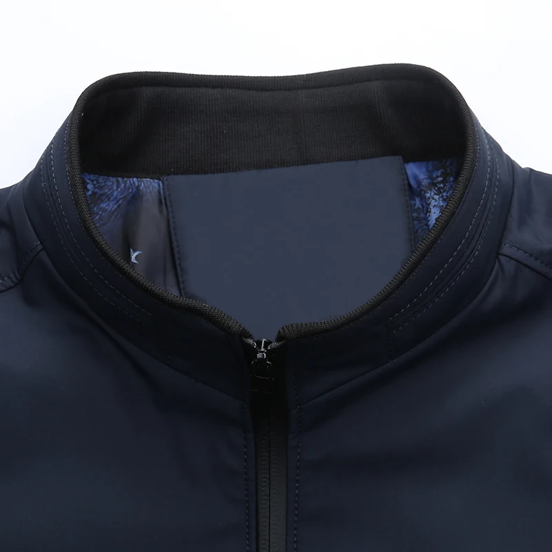 2018 Новый L-XXXL Мужская водонепроницаемая ветровка куртка-бомбер на молнии slimjacket