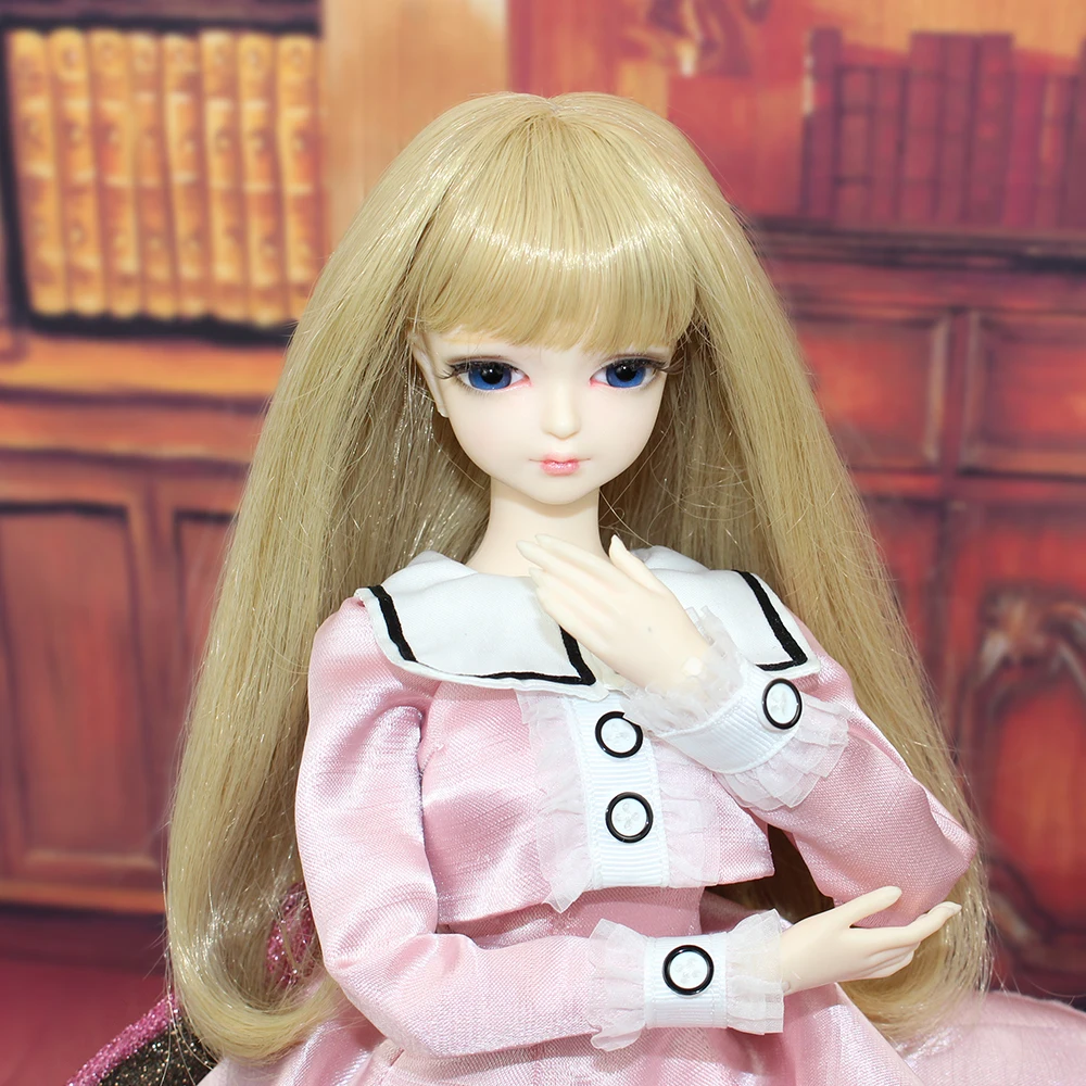 MMGIRL BJD fortune days 1/4 bjd 45 см с/без одежды в сочетании со светлыми волнистыми волосами