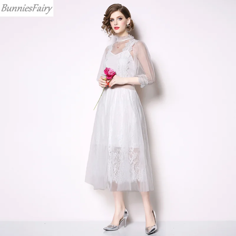 BunniesFairy 2019 летнее женское Сексуальное цветочное Сетчатое кружевное лоскутное