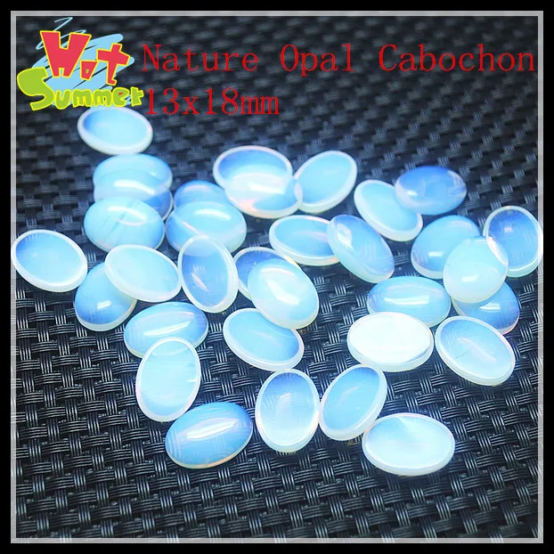 

Nature White Opal Cabochon Opal Beads Size 13x18mm 20Pieces/Lot Opal Beads Fashion beads accessories