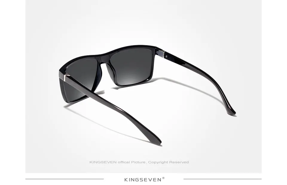 KINGSEVEN, мужские очки TR90, поляризационные линзы, солнцезащитные очки, зеркальные квадратные очки, очки, аксессуары для мужчин и женщин, солнцезащитные очки Gafas