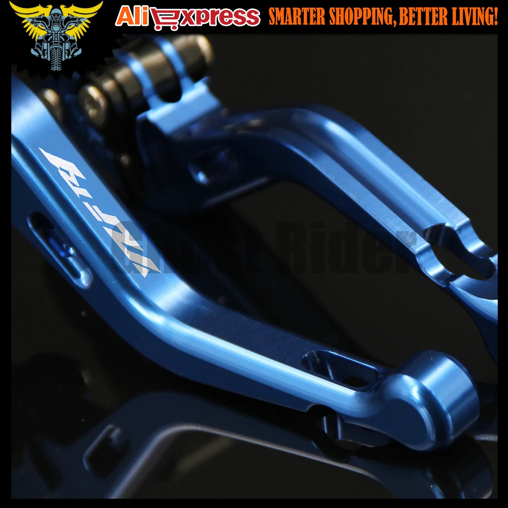 Лазерный Логотип (YZF R1) синие регулируемые Короткие Рычаги сцепления с 2 пальцами