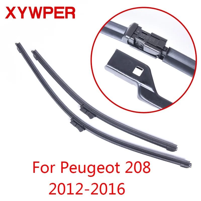 Стеклоочистители XYWPER для Peugeot 208 2012 2013 2014 2015 2016 автомобильные аксессуары мягкие