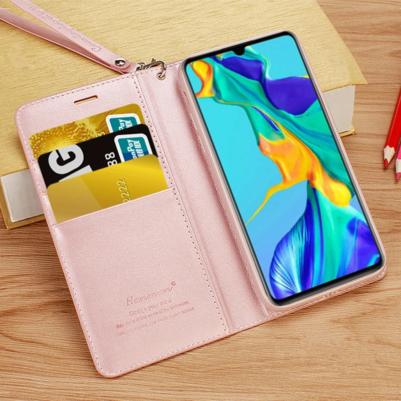 Чехол-раскладушка кожаный чехол для телефона для huawei P30 Lite чехол Магнитный чехол из мягкого ТПУ с отсеком для карт и подставкой для задняя крышка для huawei Nova 4e чехол
