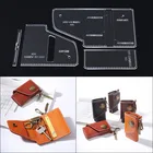 1 шт., акриловый шаблон для брелка, Чехол-держатель, мягкий кожаный ремесленный шаблон, сделай сам, трафарет, шаблон для шитья, 7*11*2 см