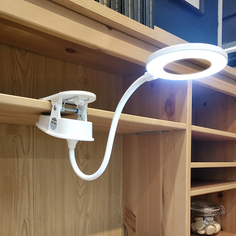 YAGE LED сенсорный переключатель ВКЛ./ВЫКЛ. 3 режима Клип Настольная лампа 7000K 18650