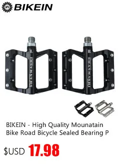 BIKEIN сверхлегкие велосипедные нейлоновые педали для горного велосипеда BMX велосипедные 9/16 дюймов многоцветная плоская платформа, педали MTB Аксессуары