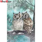 Квадратный алмаз 5D DIY алмазная живопись сова вышивка стразами животных Стразы мозаика Вышивка крестом украшение ZWQ