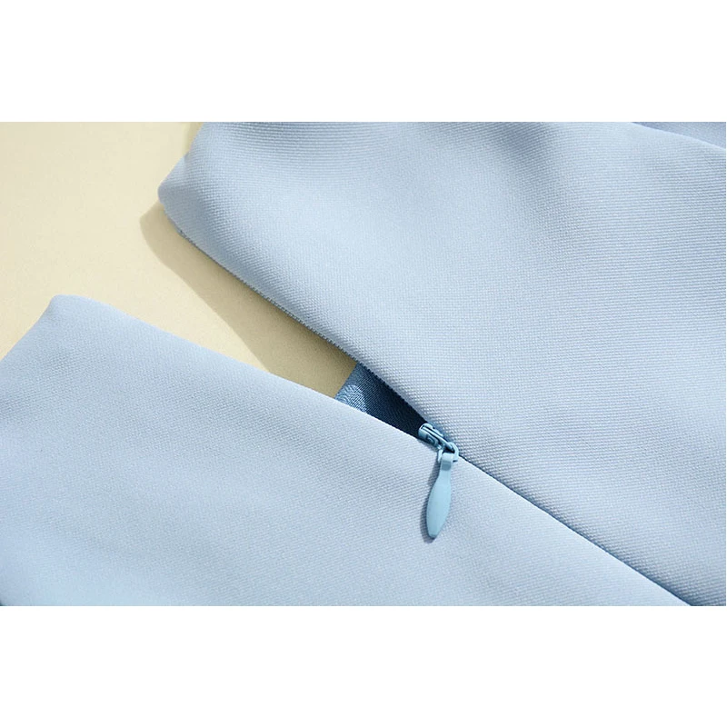 Женское платье миди модное винтажное Небесно синего цвета для вечеринок и работы