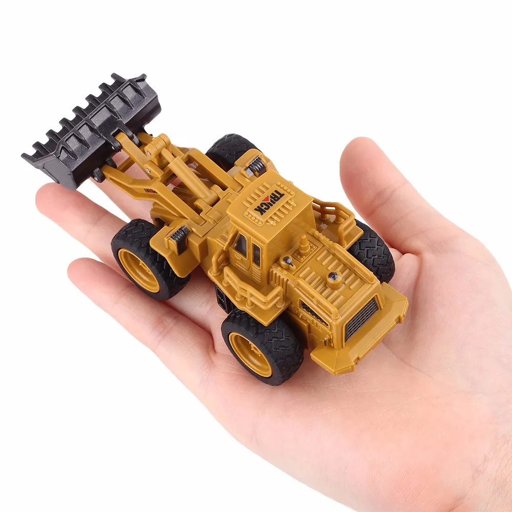 RC грузовики мини бульдозер с дистанционным управлением 1: 64 сплав инженерный