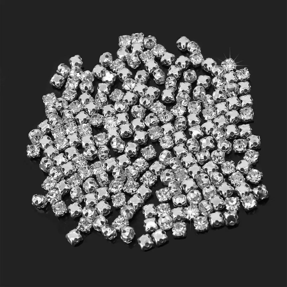 3 мм 200 шт очаровательные блестящие прозрачные стразы искусственный бриллиант